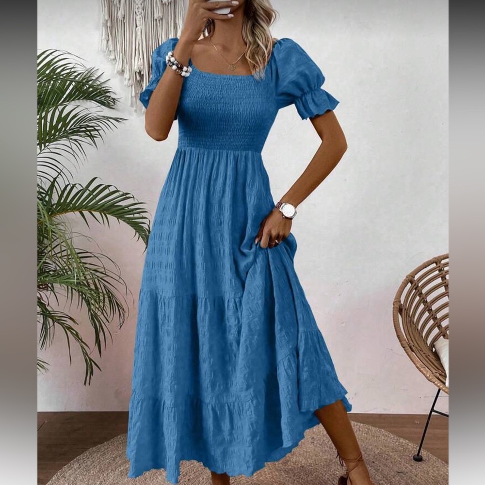 NWT (only opened for pictures) SHEIN powder Blue Maxi Dress size 3x so gorgeous!